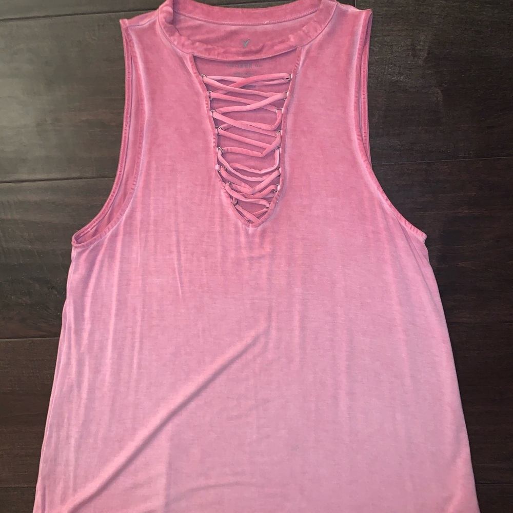 Light Pink Ombré Strappy Tank Top